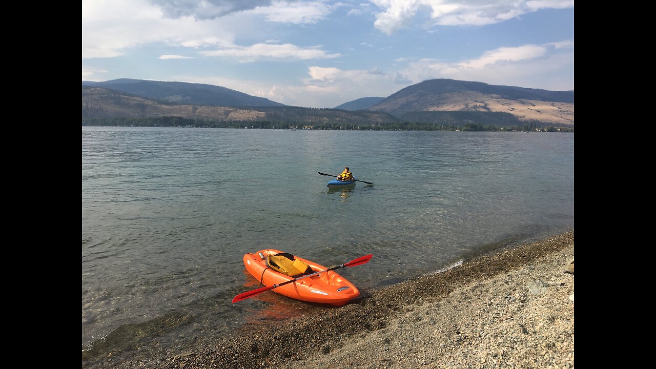 Kayaking on Okanagan Lake