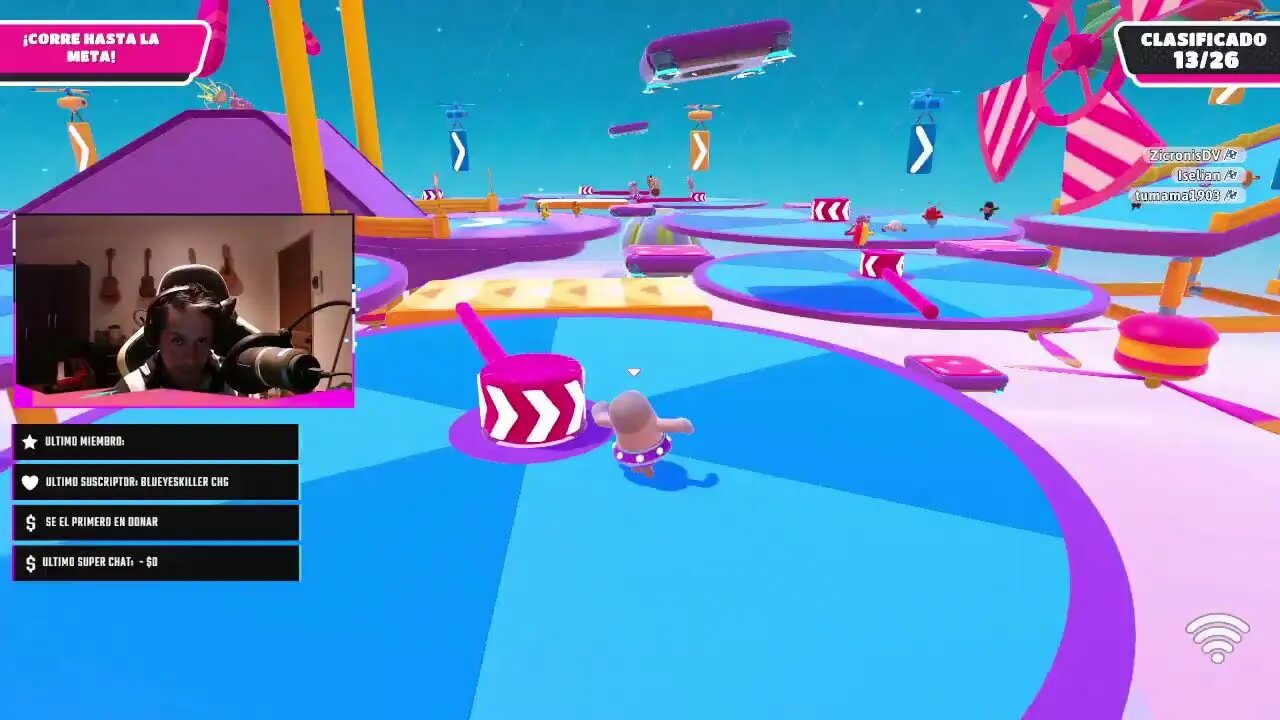 Jugando hasta quedarme dormido :v