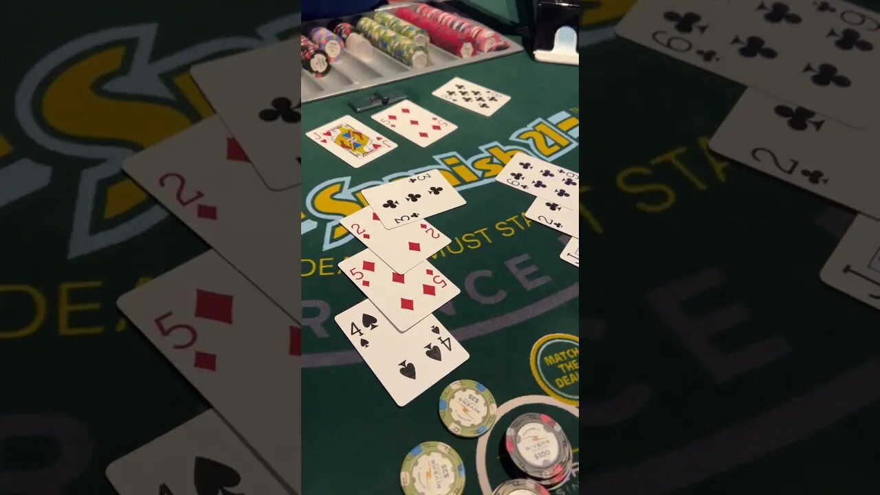 The MATCH You Dream of in BLACKJACK! #shorts #lasvegas #casino