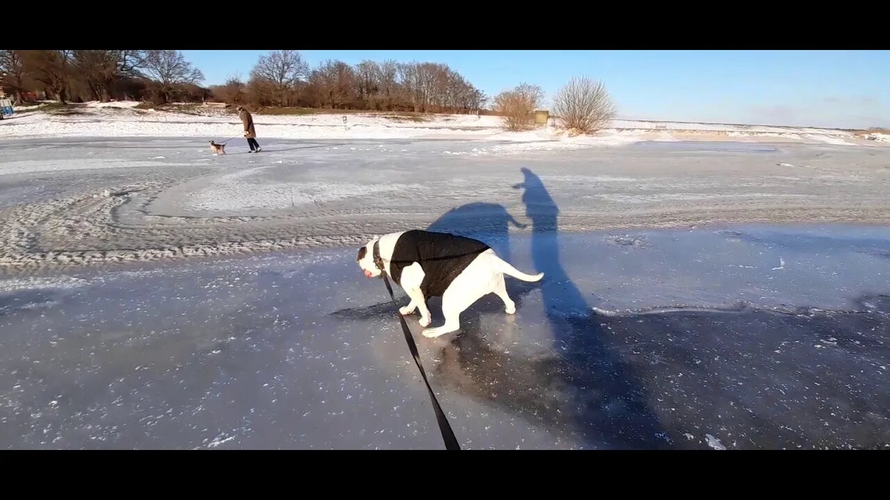 famke on the ice at Mirnster cliff