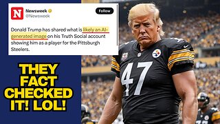 Hilarious Newsweek Fact Check On Trump Steelers AI Image