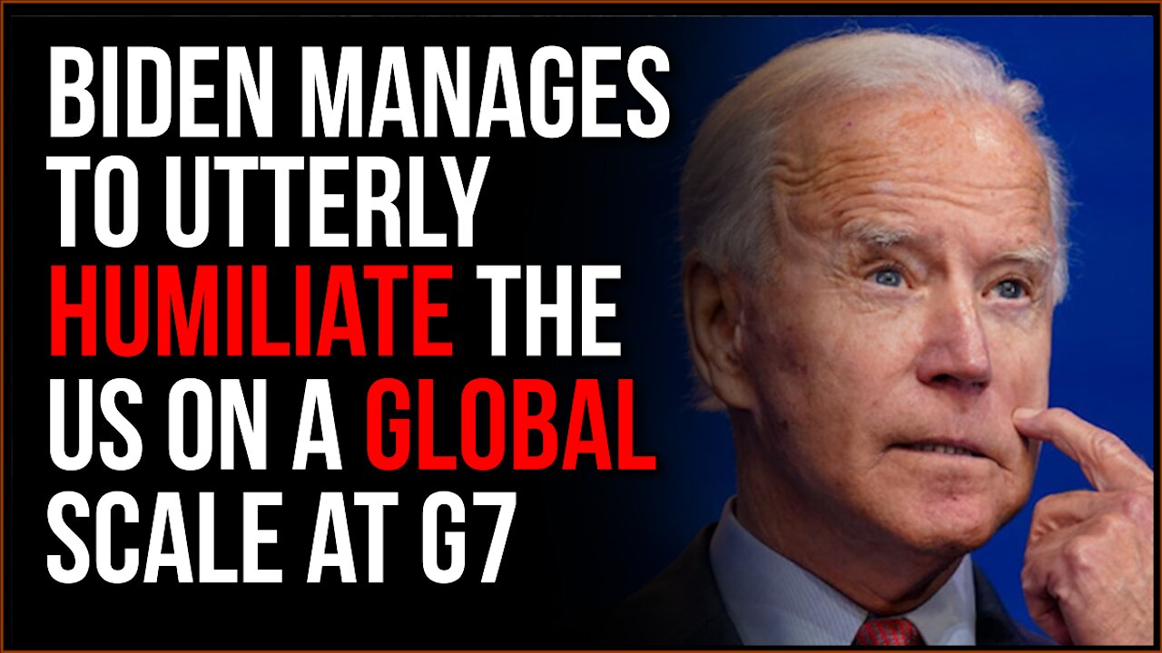 Biden EMBARRASSES The US On A Global Scale At G7 Meeting Of World Leaders, It's Getting Really Bad