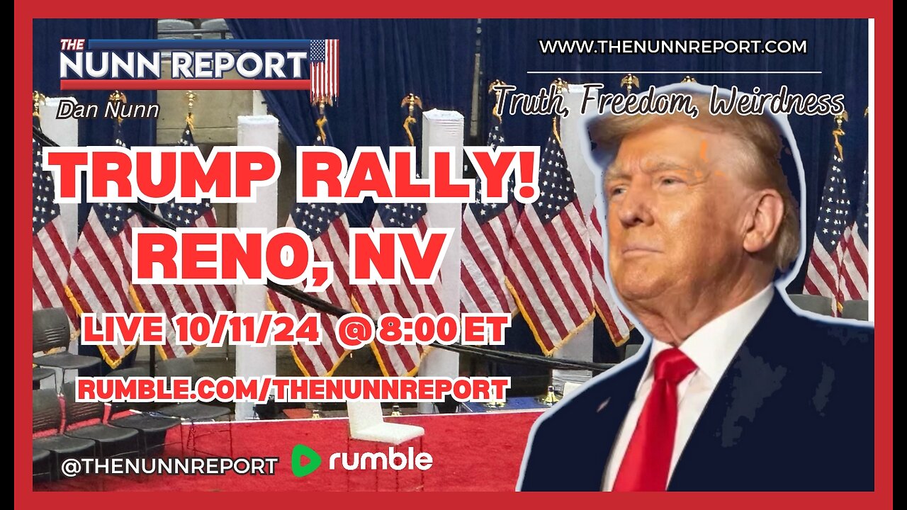LIVE Trump Rally – Reno, NV with commentary and the best chat on Rumble! | Chat up @ 8 ET