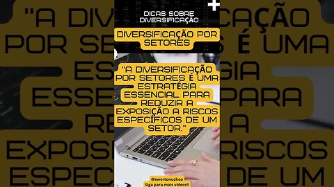 Dicas de Diversificação #dicas #dinheiro #bolsadevalores #b3 #ideas #youtubeshorts #investing
