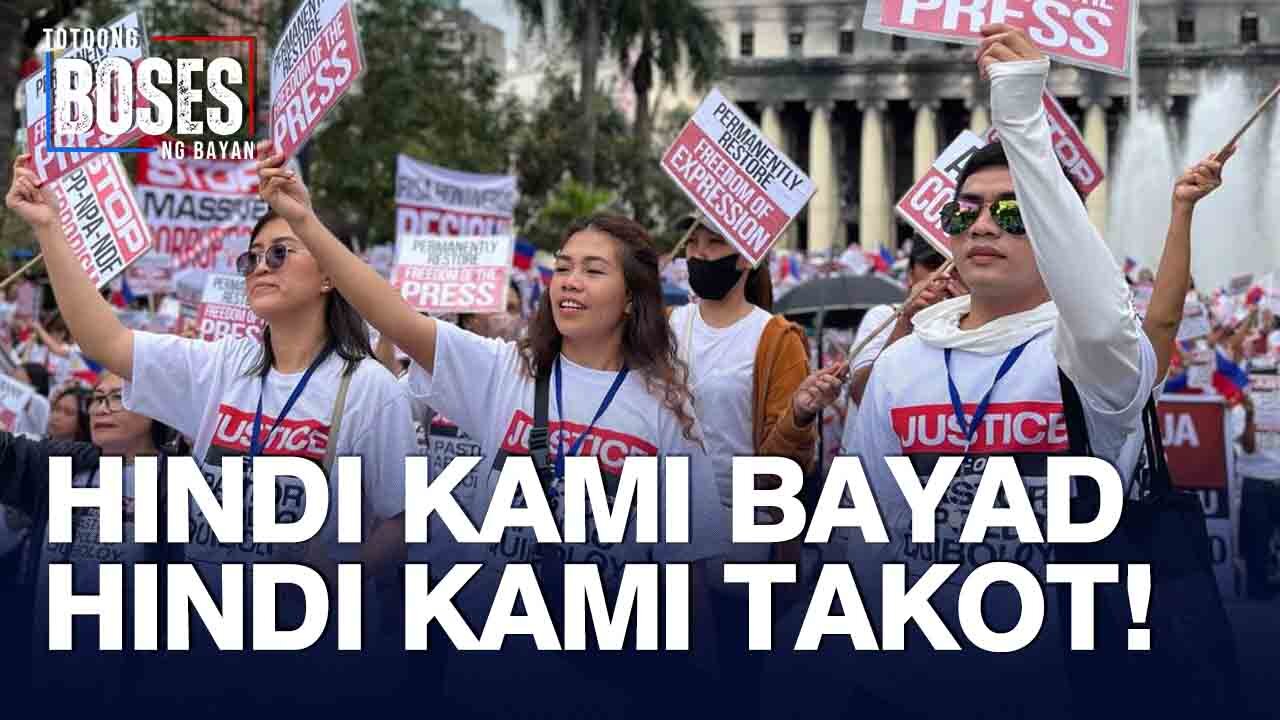 'HINDI KAMI BAYAD, HINDI KAMI TAKOT!'