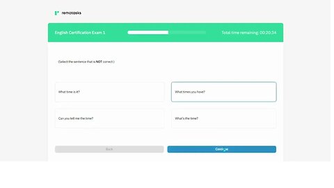 Remotasks English Certification Exam 1