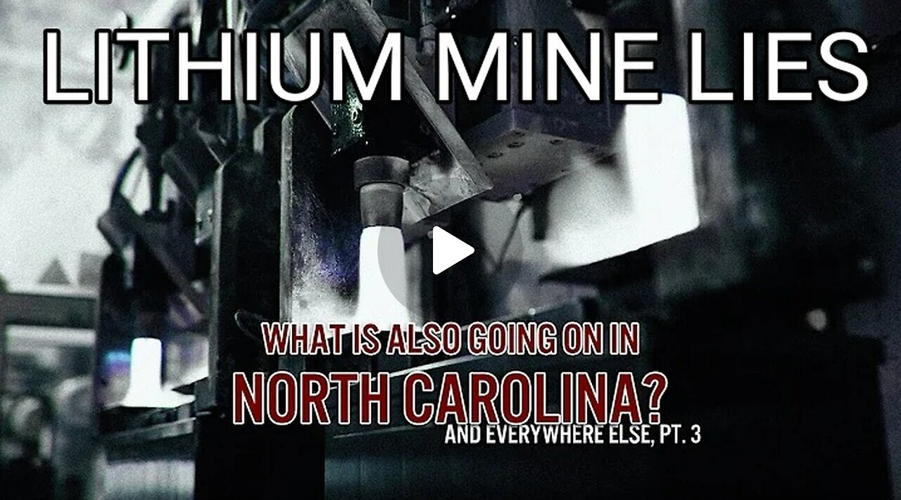 What Is Also Going on in North Carolina After Hurricane Helene - Lithium Mine LIES - Poisoned Mud & Water!