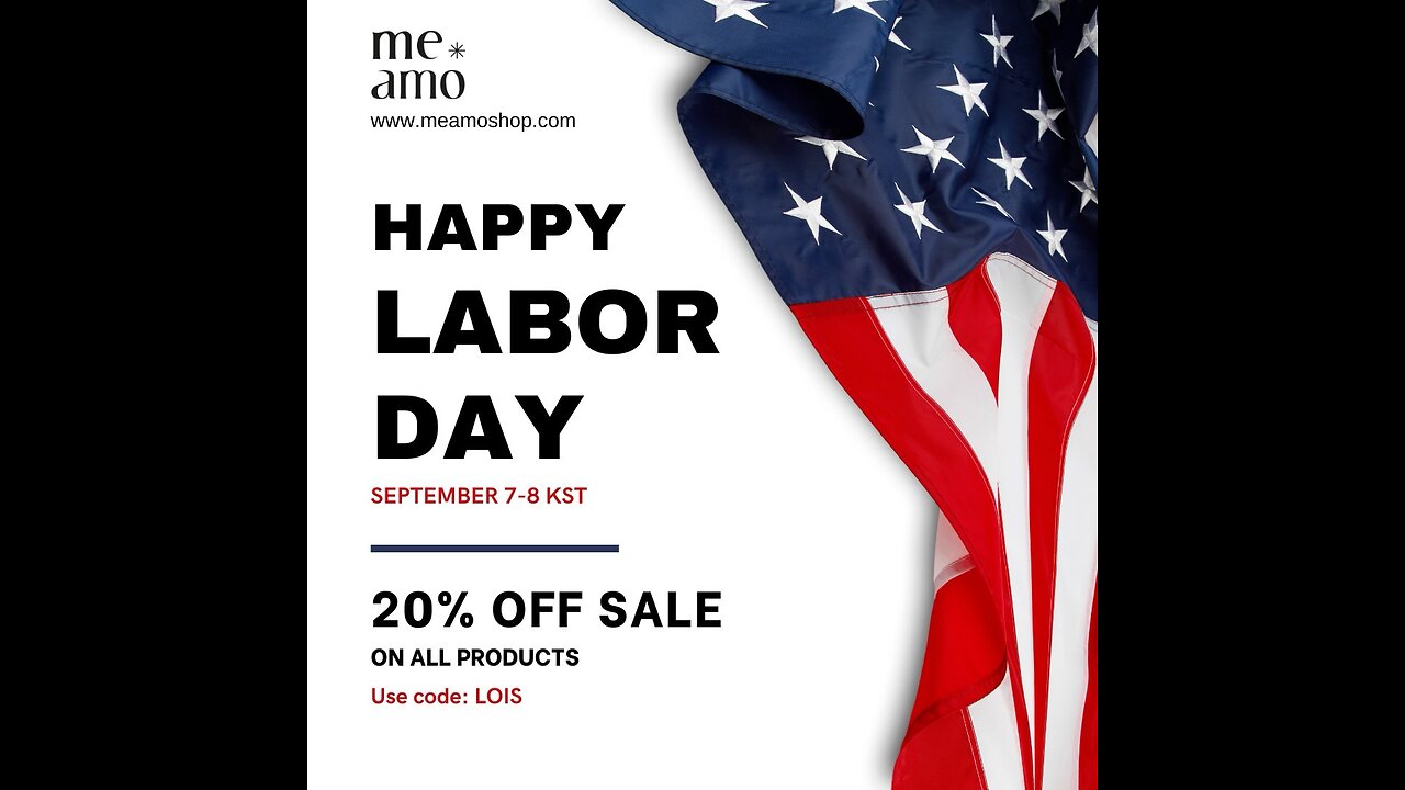 Sale 20% September 7-8 Meamoshop Code LOIS