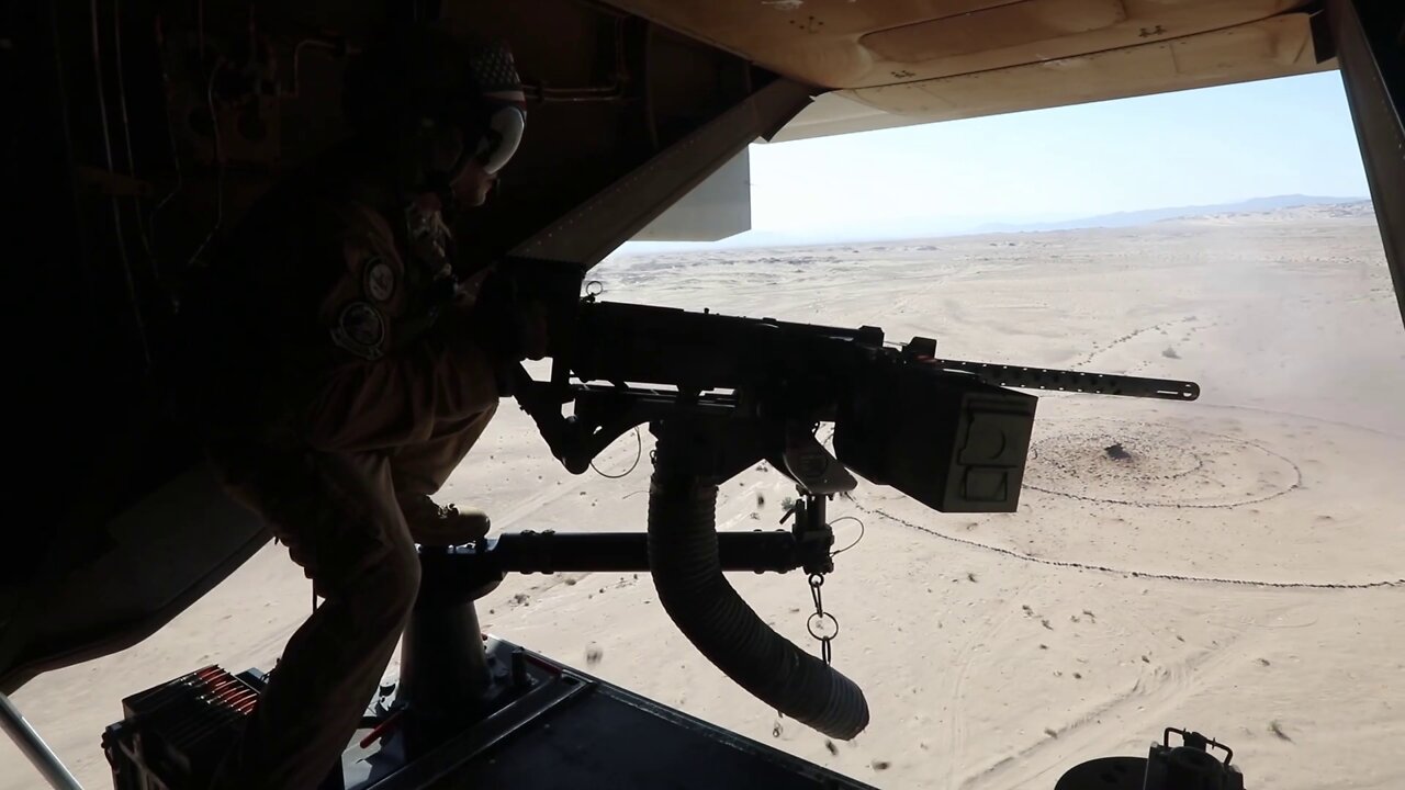 Marines conduct a Tail Gunnery Certification