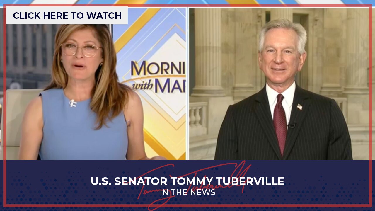 Senator Tuberville Joins "Mornings with Maria" – September 26, 2024