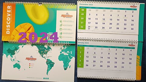 CALENDAR REVIEW: MISSION PRODUCE 2024 Expandable Calendar.