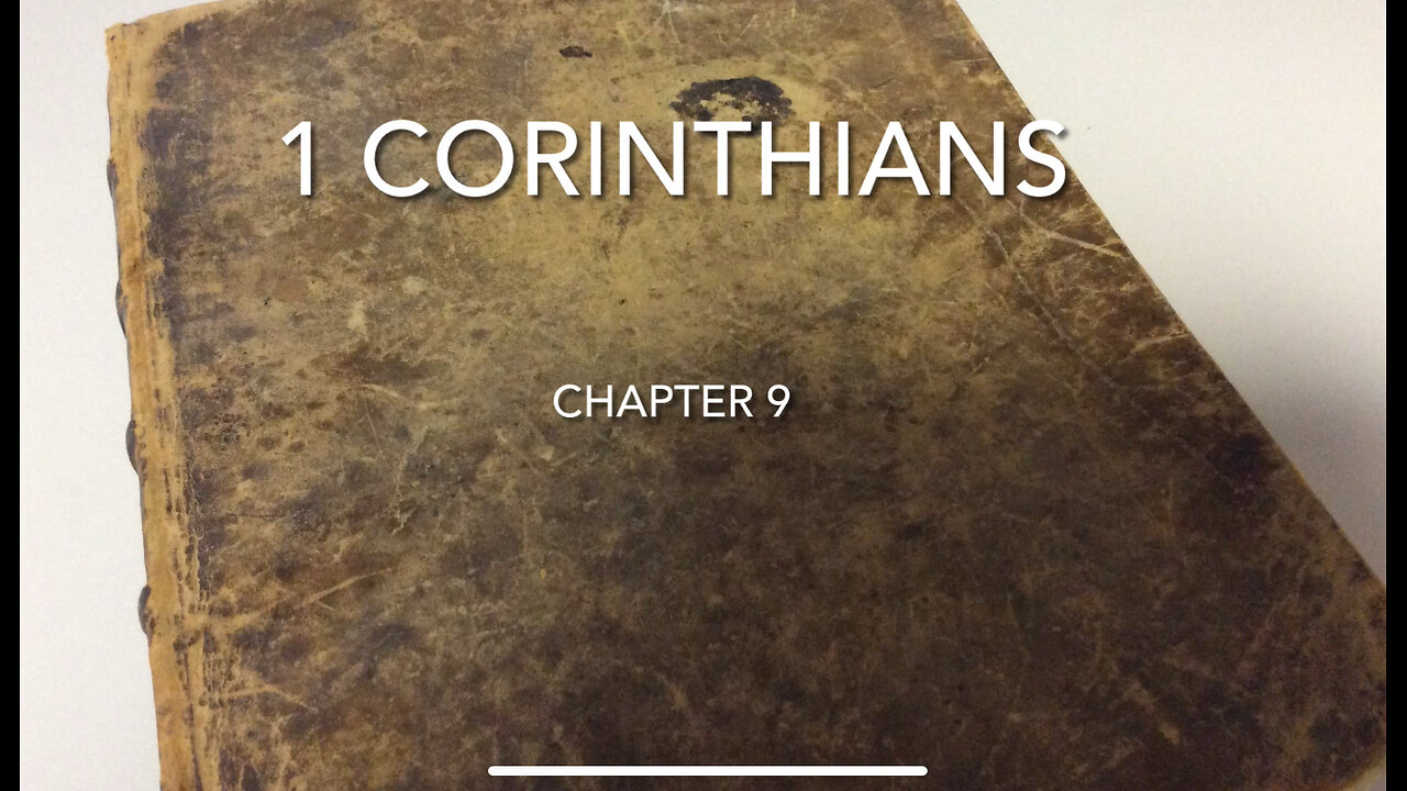 1 Corinthians (Chapter 9) Compensation for the Apostles