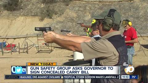 Gun safety group asks governor to sign concealed carry bill