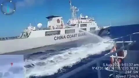 Chinese Attacking Philippines Ship