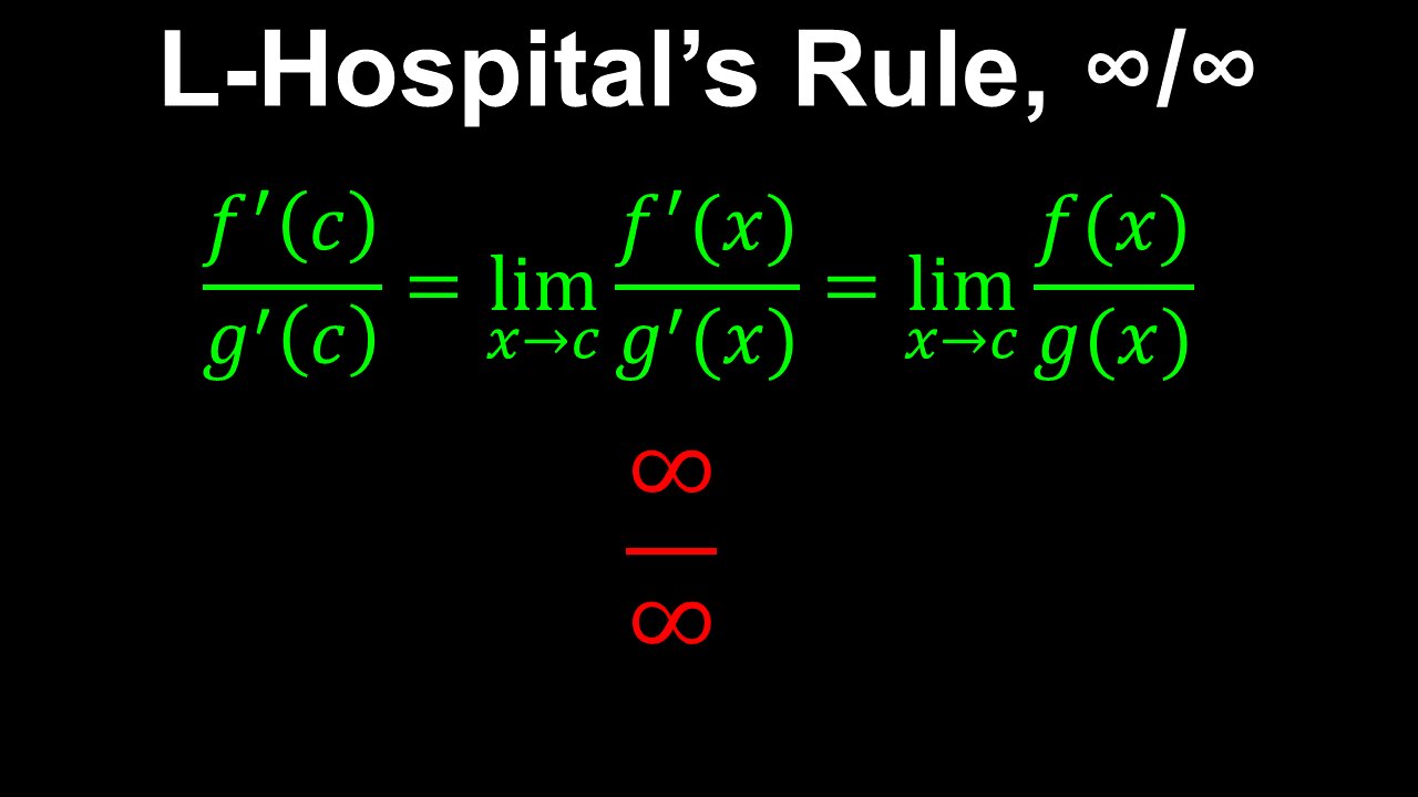 L'Hopital's Rule - Calculus