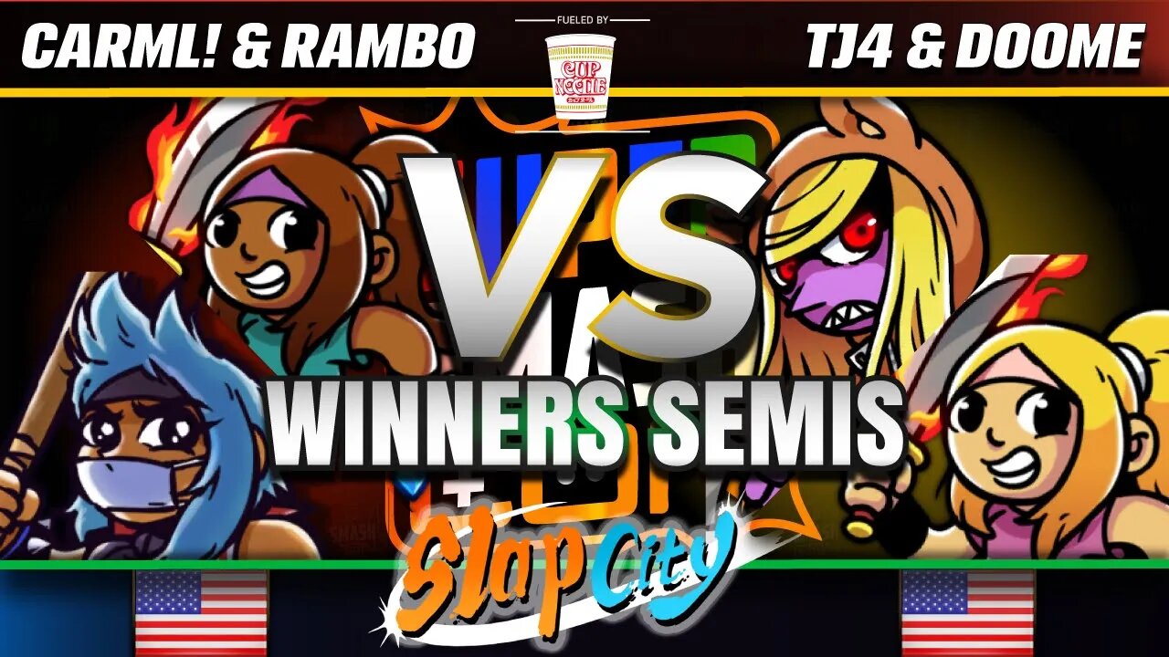 Slap City TOP 8: CarmL! + Rambo vs. TJ4 + Doome - SSC2019 Doubles Winners Semis