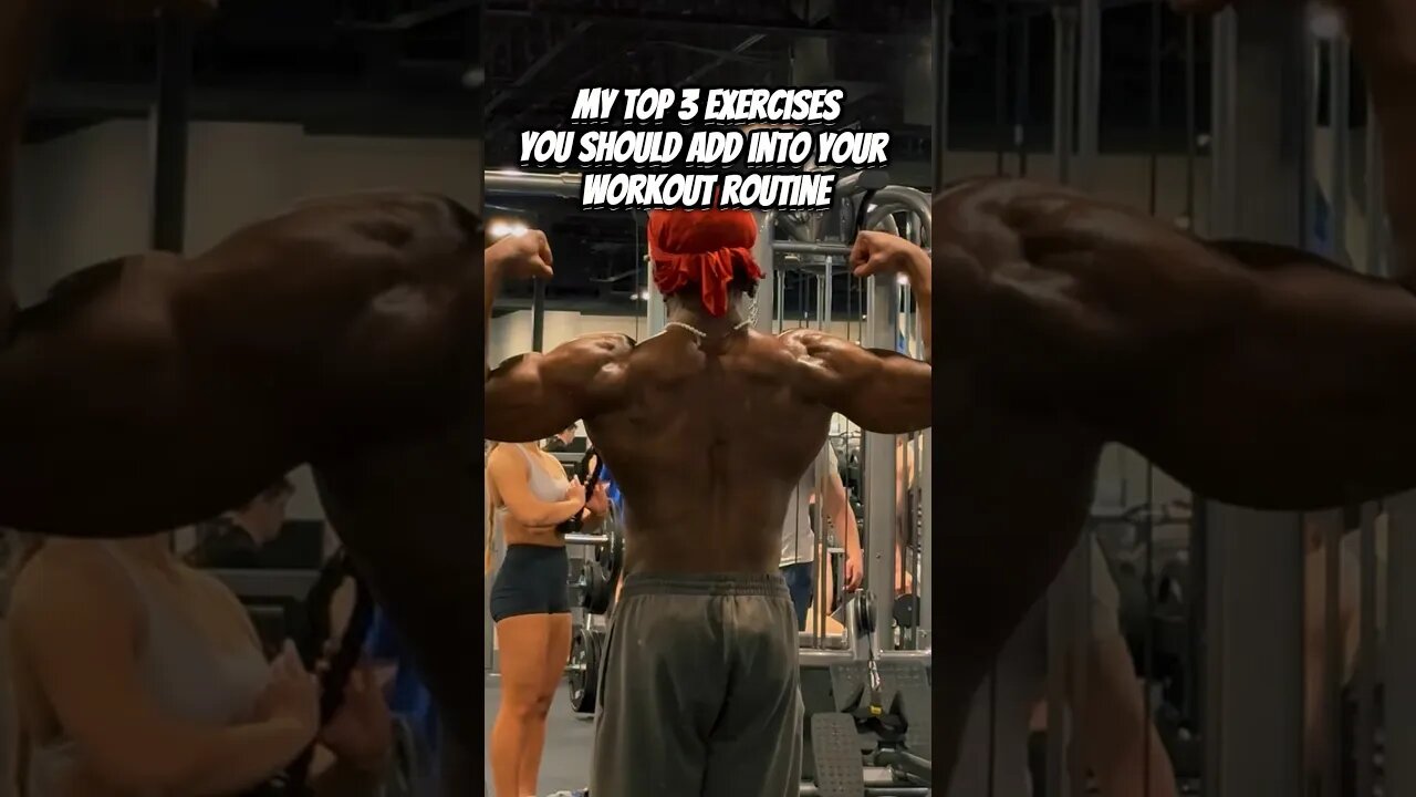 3 Exercises You SHOULD Add Into Your Workout Routine #fitnessshorts #backandbiceps #bodybuilding