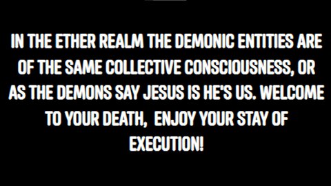 DEMONIC ENTITIES ARE ATTRACTED TO YOUR AURA THE SAME WAY YOUR DOG IS BUT FOR DIFFERENT REASONS