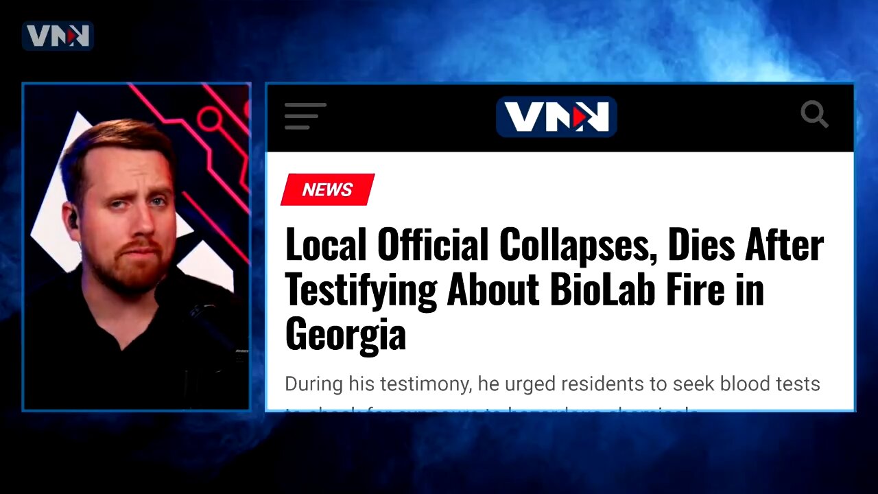 BIOLAB Fire: Local official warns residents then mysteriously collapses & dies