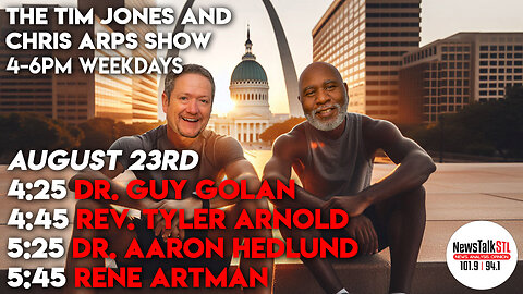 The Tim Jones and Chris Arps Show 08.23.2024 Golan | Arnold | Hedlund | Artman
