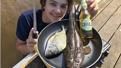 Monster Flathead & Bream - Catch n Cook!