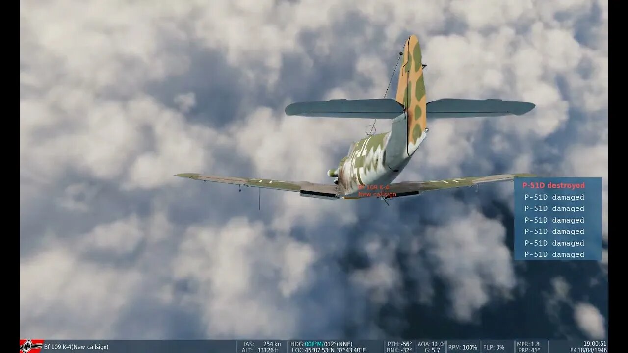 Bf109K-4 Vs P51D (DCS Normandy)