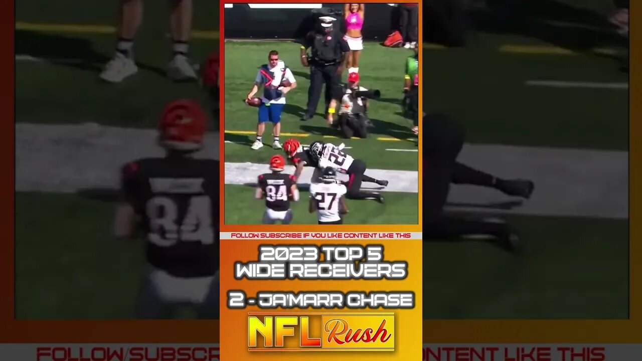 2023 Top 5 Wide Receivers #2 Ja'marr Chase #shorts #jamarrchase #bengals #reels #fyp #widereceivers