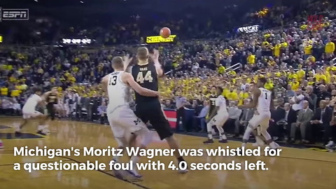 Controversial Foul Call Helps No. 5 Purdue Beat Michigan