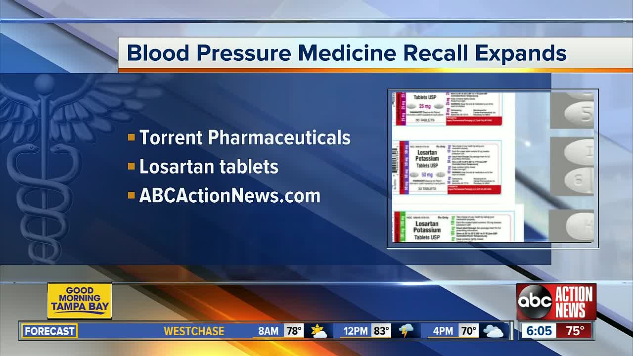 Blood pressure medication recall expanded over cancer concerns