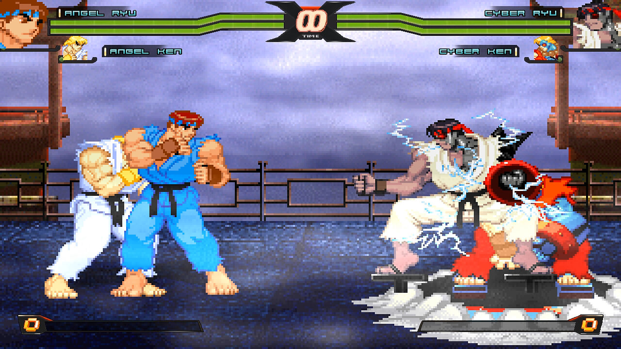 MUGEN - Angel Ryu & Angel Ken vs. Cyber Ryu & Cyber Ken - Download