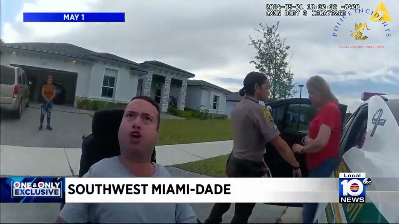 Body cam video shows arrest of quadriplegic man accused of hitting Miami-Dade cop with wheelchair