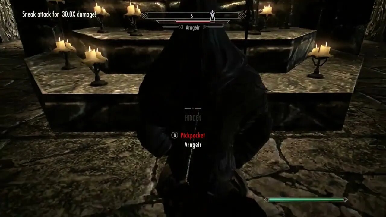 Skyrim: How to get Sneak to 100 FAST!