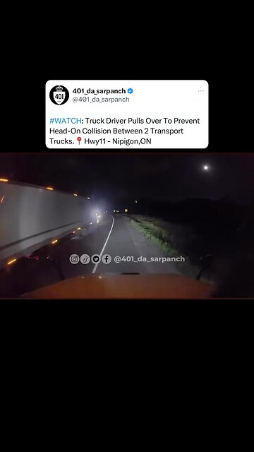 Dangerous Driving by trucker