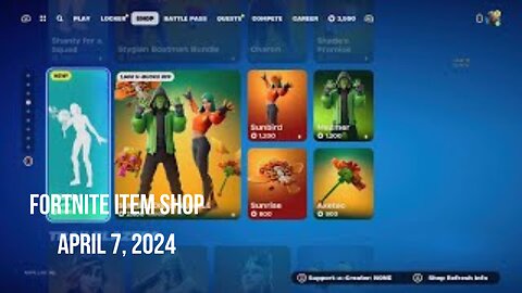 Fortnite Item Shop|April 7, 2024(*New* Wishin' Emote)