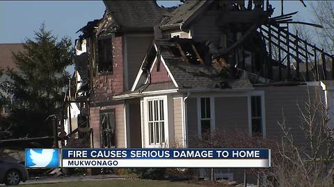 Fire destroys Mukwonago home Sunday afternoon