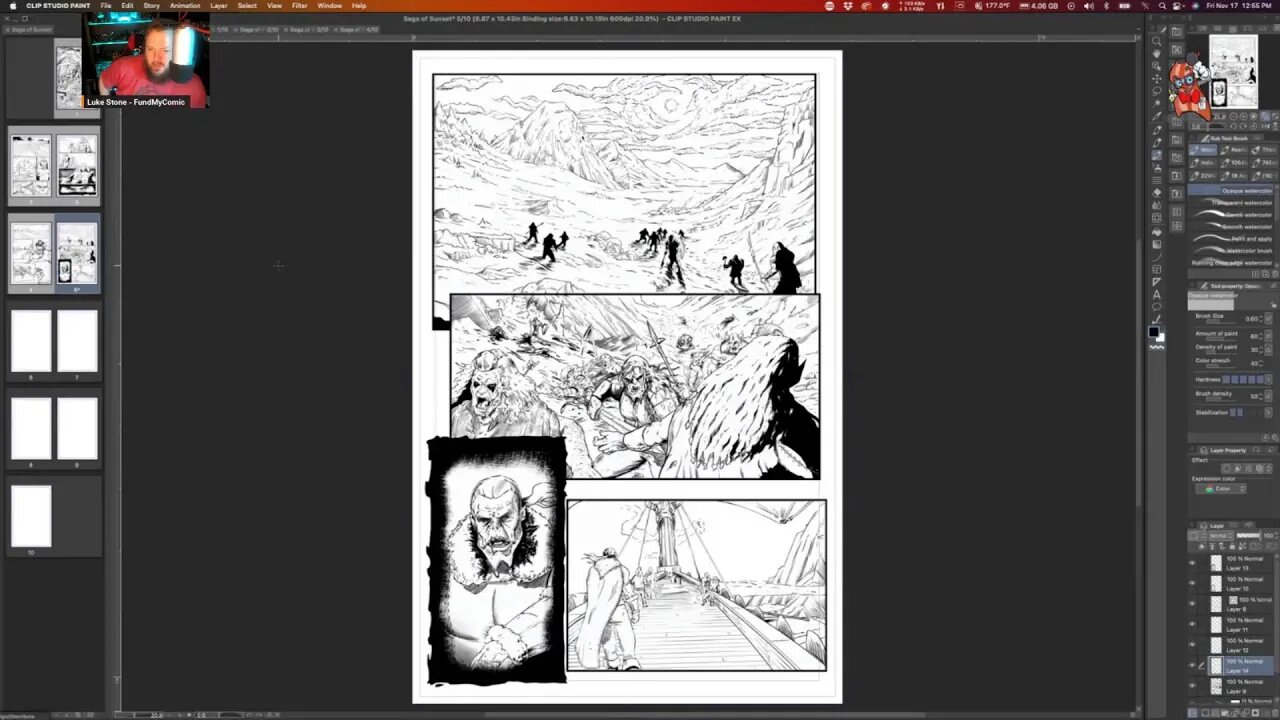 Friday Inking - Saga of a Sunset - ORCS BABY!