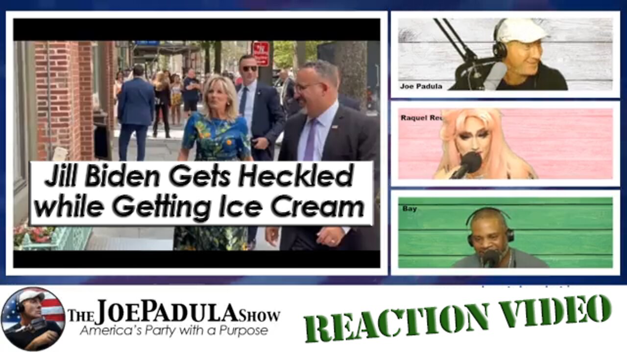 Reaction Video Jill Biden Gets Heckled while Going For Ice Cream. Secret Service Laughs