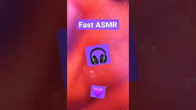 Fast ASMR for sensitive ears😍