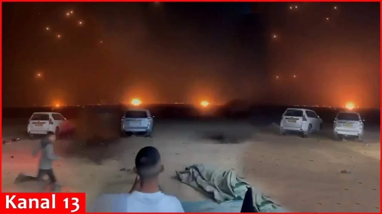 Another horrible footage of Iran “raining” missile on Israel