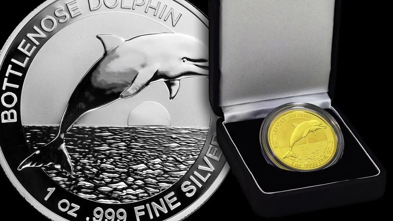 2019 Bottlenose Dolphin Gold & Silver Coins