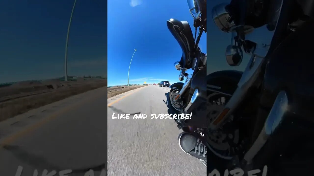 How to get on the E-WAY. #shorts #harleydavidson #motorcycle #freedom #insta360