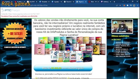 comprando pagina lucrativa