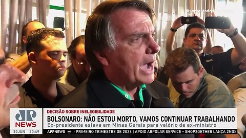 Bolsonaro: “Não estou morto, vamos continuar trabalhando”