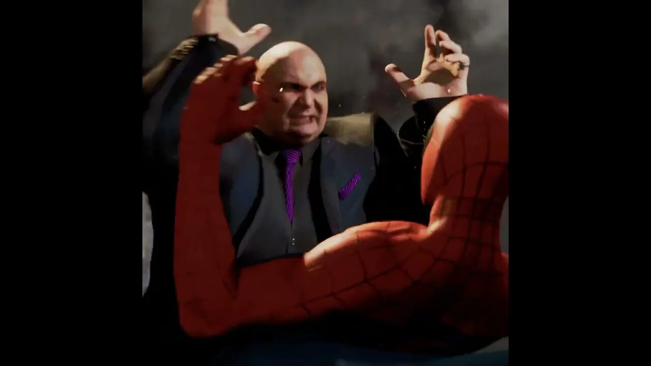 The Kingpin Roughing up Spider-Man #shorts