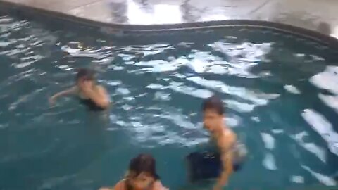 KIDS Swimming in Hotel POOL !!