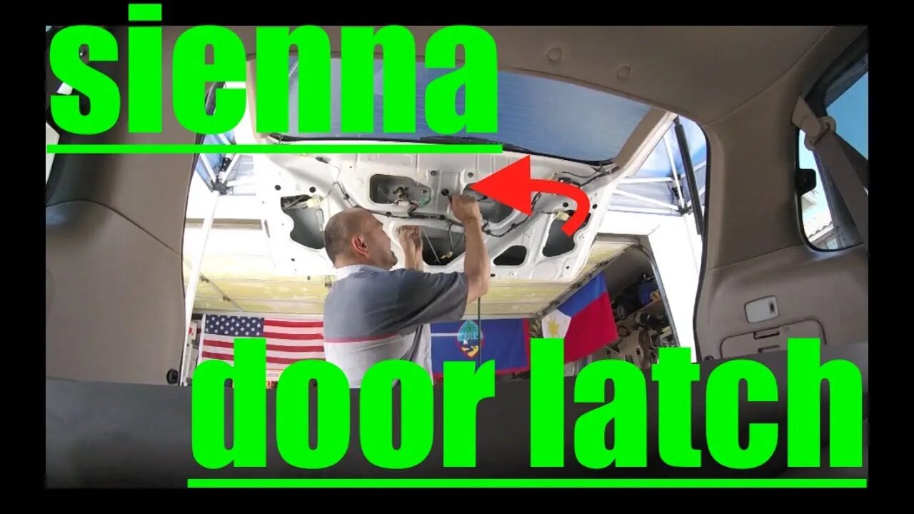 [easy follow] Rear DOOR latch handle Replacement Toyota SIENNA√ fix it angel