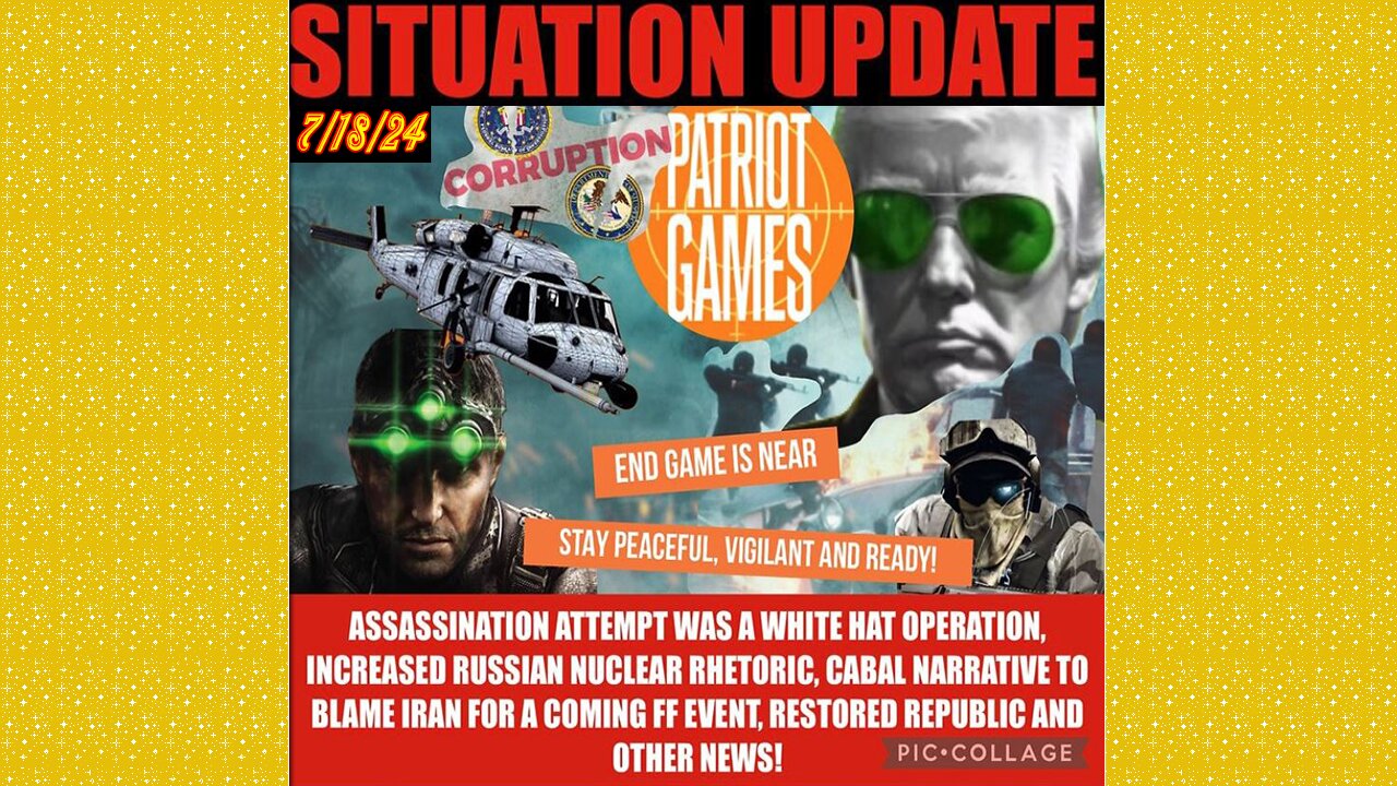 SITUATION UPDATE 7/18/24 - Trump & Biden Debate, Russian Targets, Cabal Coverup & Civil Unrest