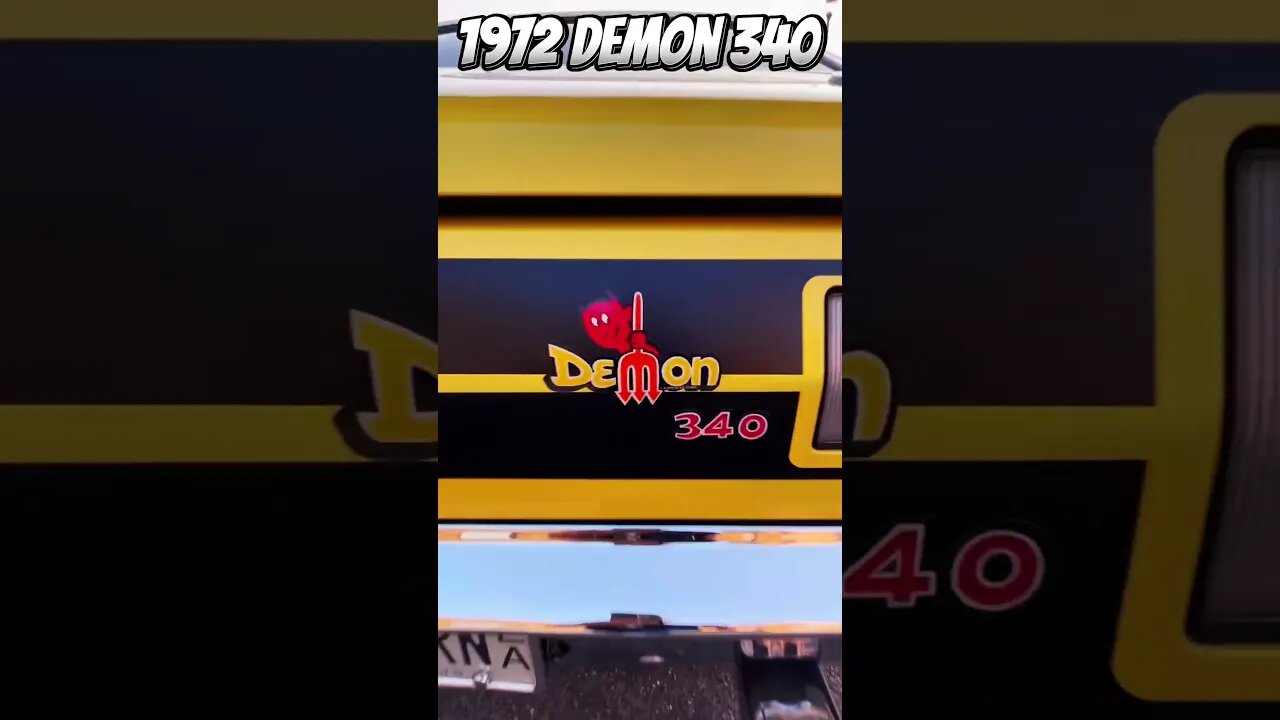 Devilish Dodge - 1972 Dodge Demon 340 #shorts