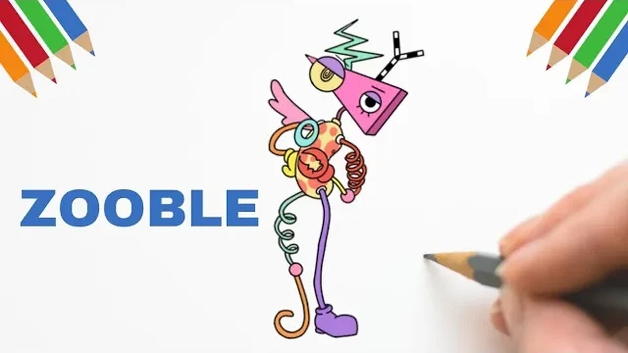 Como Desenhar ZOOBLE | THE AMAZING DIGITAL CIRCUS #zooble #theamazingdigitalcircus