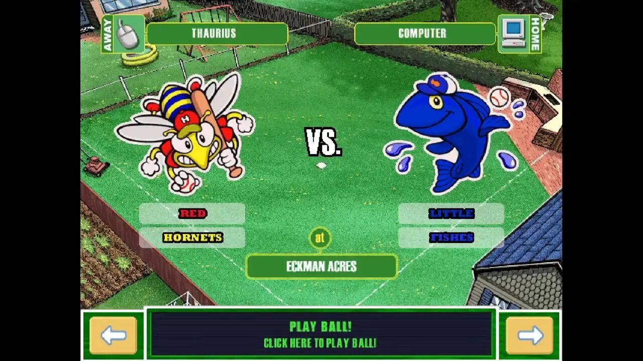 Backyard Baseball 03: Red Hornets Season Game 13